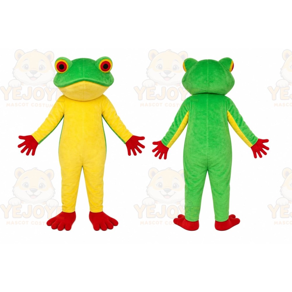 Green Frog Mascot Costume