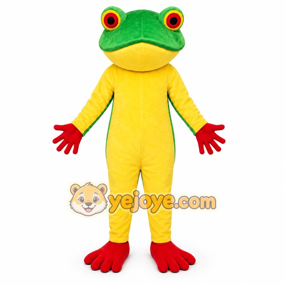 Green Frog Mascot Costume