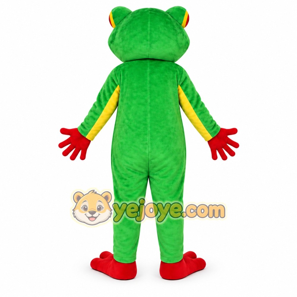 Green Frog Mascot Costume
