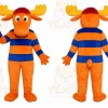 Orange Moose Mascot Costume