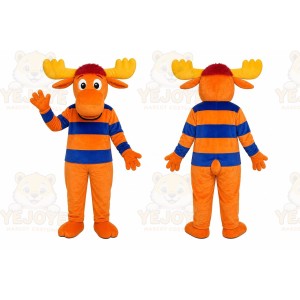 Orange Moose Mascot Costume