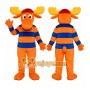 Orange Moose Mascot Costume