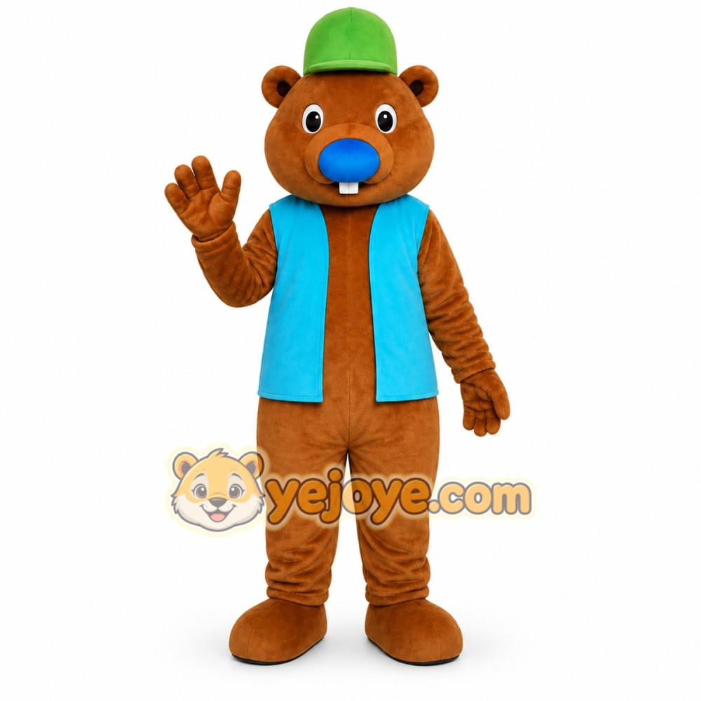 Teddy Bear Blue Scarf Mascot Costume Teddy Bear Blue Scarf Mascot Costume