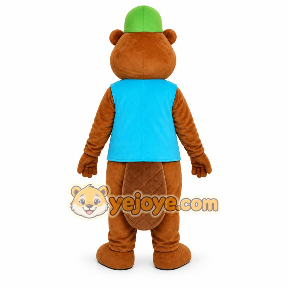 Teddy Bear Blue Scarf Mascot Costume Teddy Bear Blue Scarf Mascot Costume