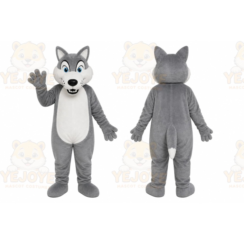 Gray Wolf Mascot Costume