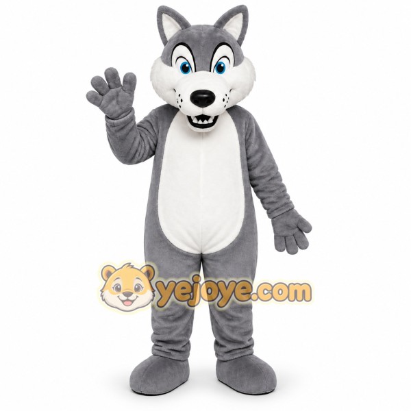 Gray Wolf Mascot Costume Gray Wolf Mascot Costume