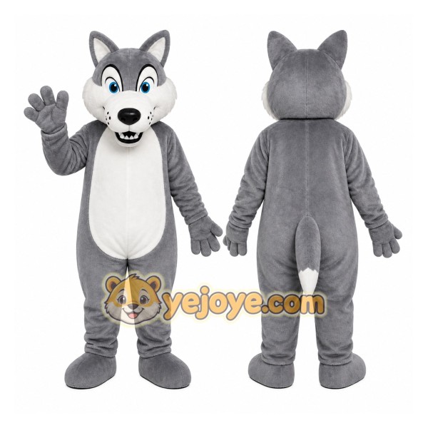 Gray Wolf Mascot Costume