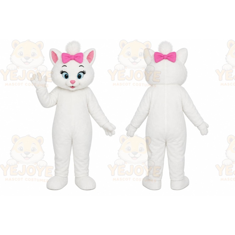 White Cat Mascot Costume