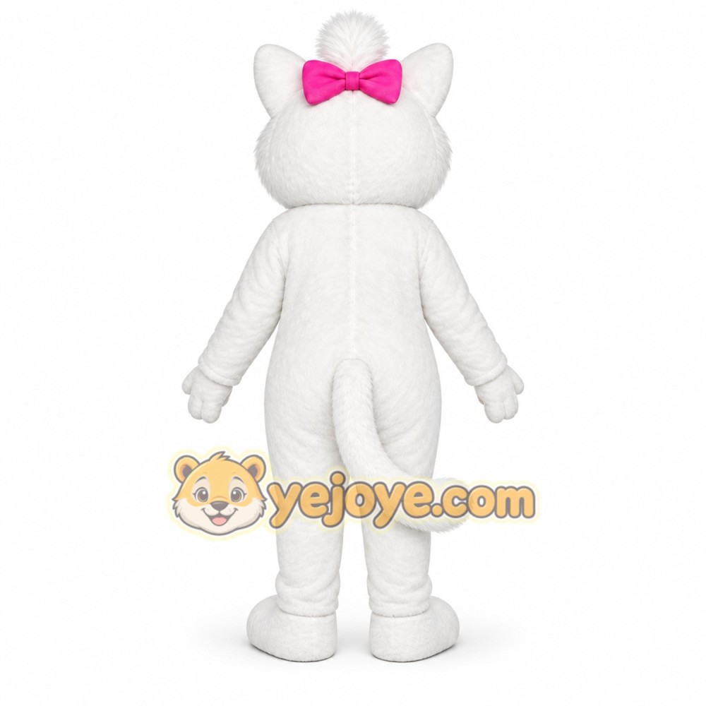 White Cat Mascot Costume