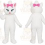White Cat Mascot Costume