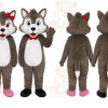 Husky Dog Pair Mascot Costume