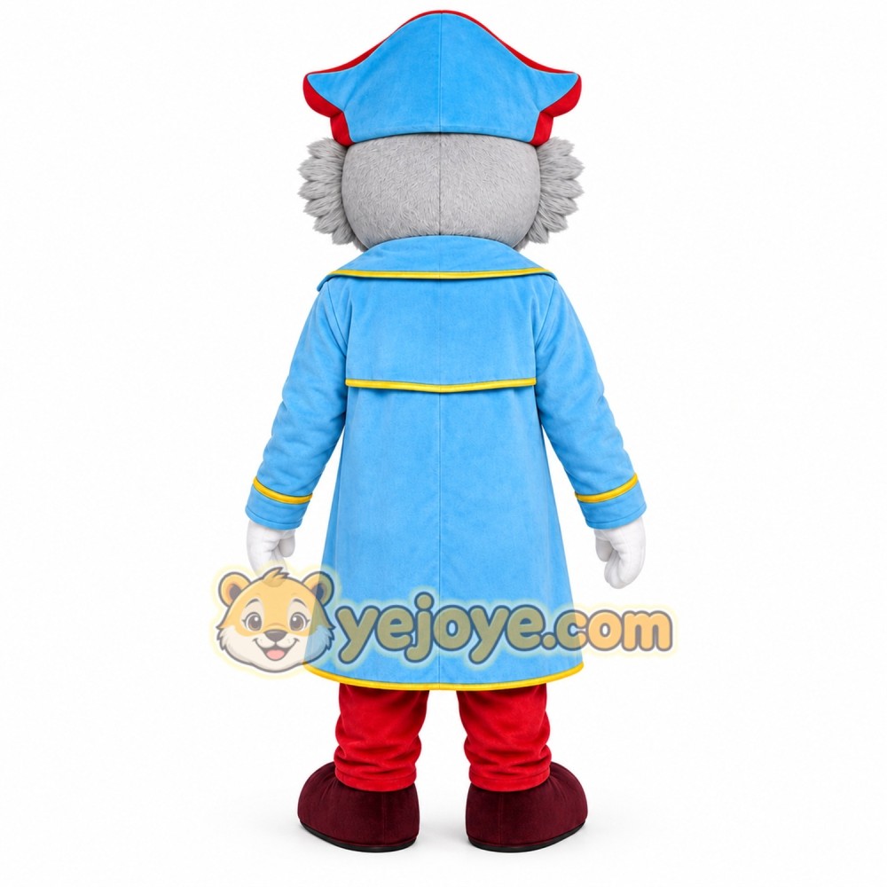 Blue Police Dog Mascot Costume