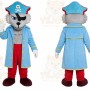 Blue Police Dog Mascot Costume