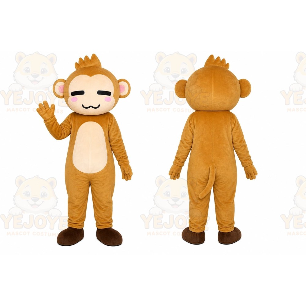 Brown Monkey Mascot Costume