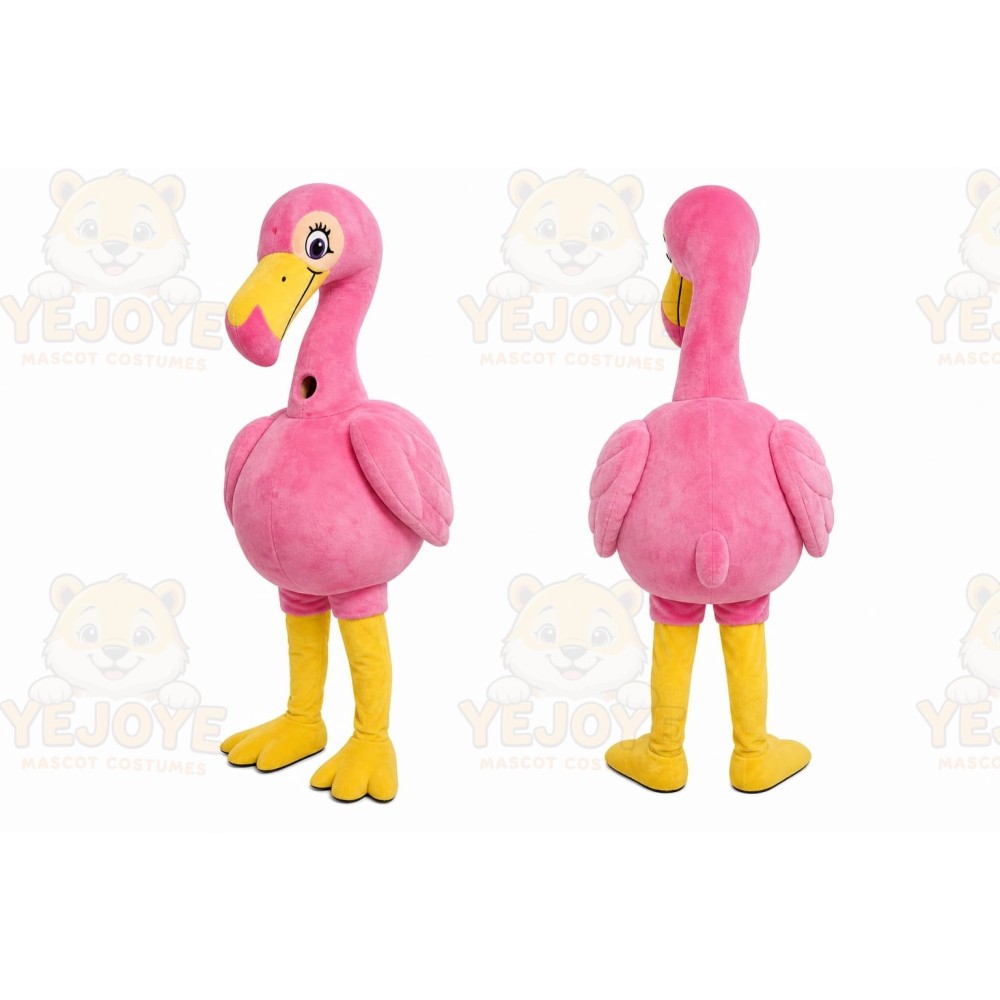 Pink Flamingo Mascot Costume