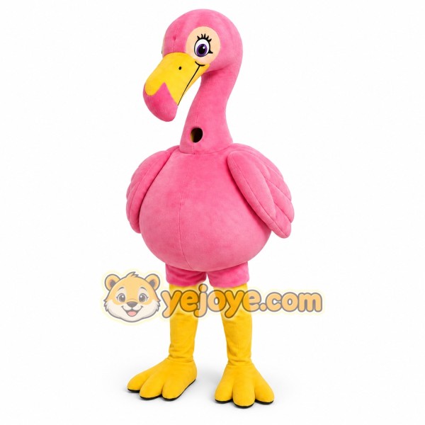 Pink Flamingo Mascot Costume