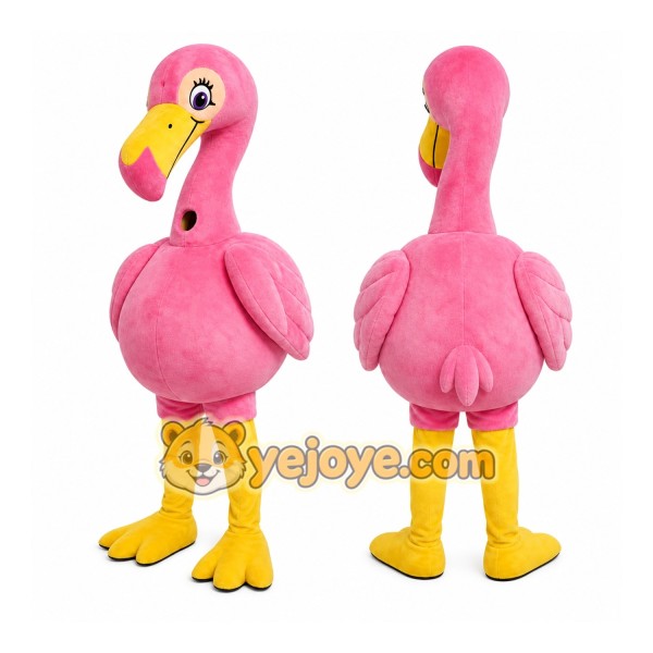 Pink Flamingo Mascot Costume