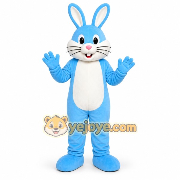 Blue Rabbit Mascot Costume
