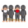 Gray Monkey Pair Mascot Costume Gray Monkey Pair Mascot Costume