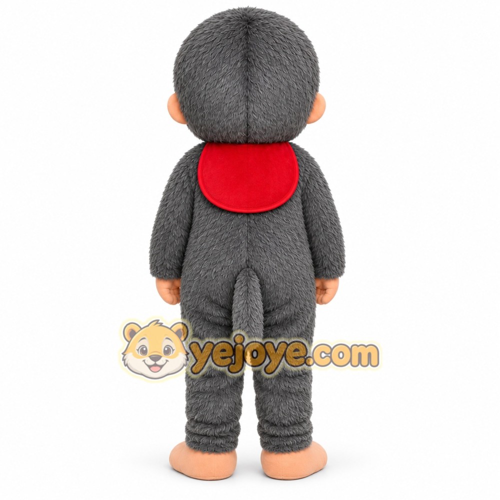 Gray Monkey Pair Mascot Costume Gray Monkey Pair Mascot Costume