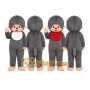 Gray Monkey Pair Mascot Costume