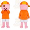 Construction Pig Girl Mascot Costume