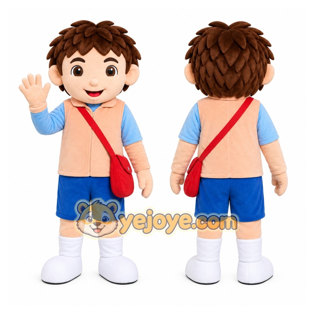 Cartoon Boy Mascot Costume Cartoon Boy Mascot Costume