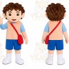 Cartoon Boy Mascot Costume