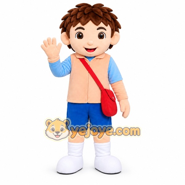 Cartoon Boy Mascot Costume