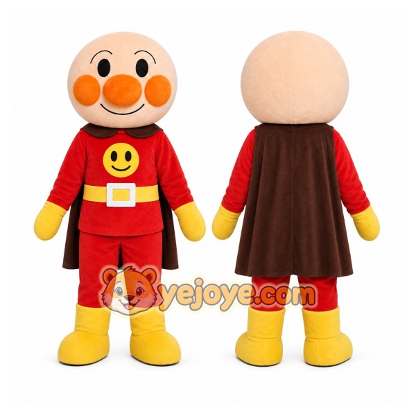 Red Superhero Boy Mascot Costume