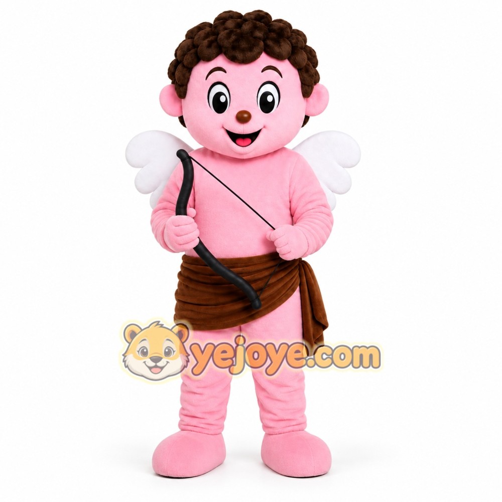 Curly Hair Boy Mascot Costume