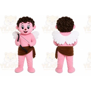 Curly Hair Boy Mascot Costume