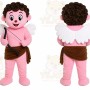 Curly Hair Boy Mascot Costume