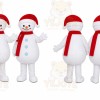 Snowman Pair Mascot Costume