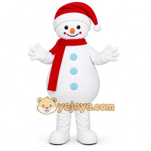 Snowman Pair Mascot Costume Snowman Pair Mascot Costume