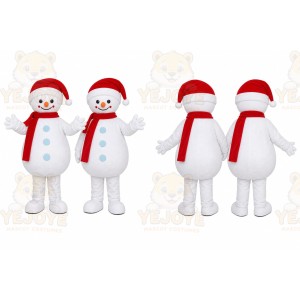 Snowman Pair Mascot Costume