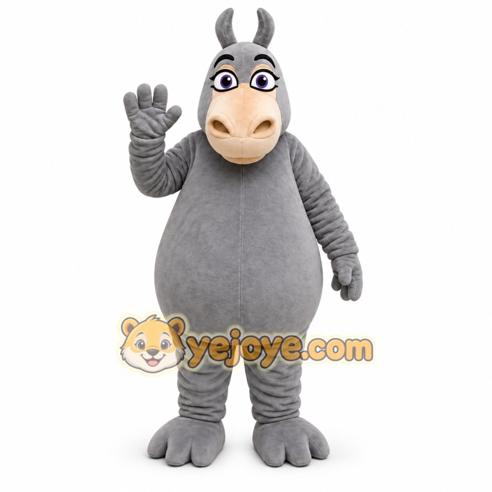Cute Hippopotamus Mascot Costume Cute Hippopotamus Mascot Costume
