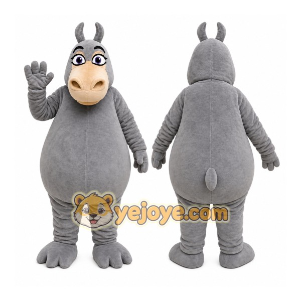 Cute Hippopotamus Mascot Costume
