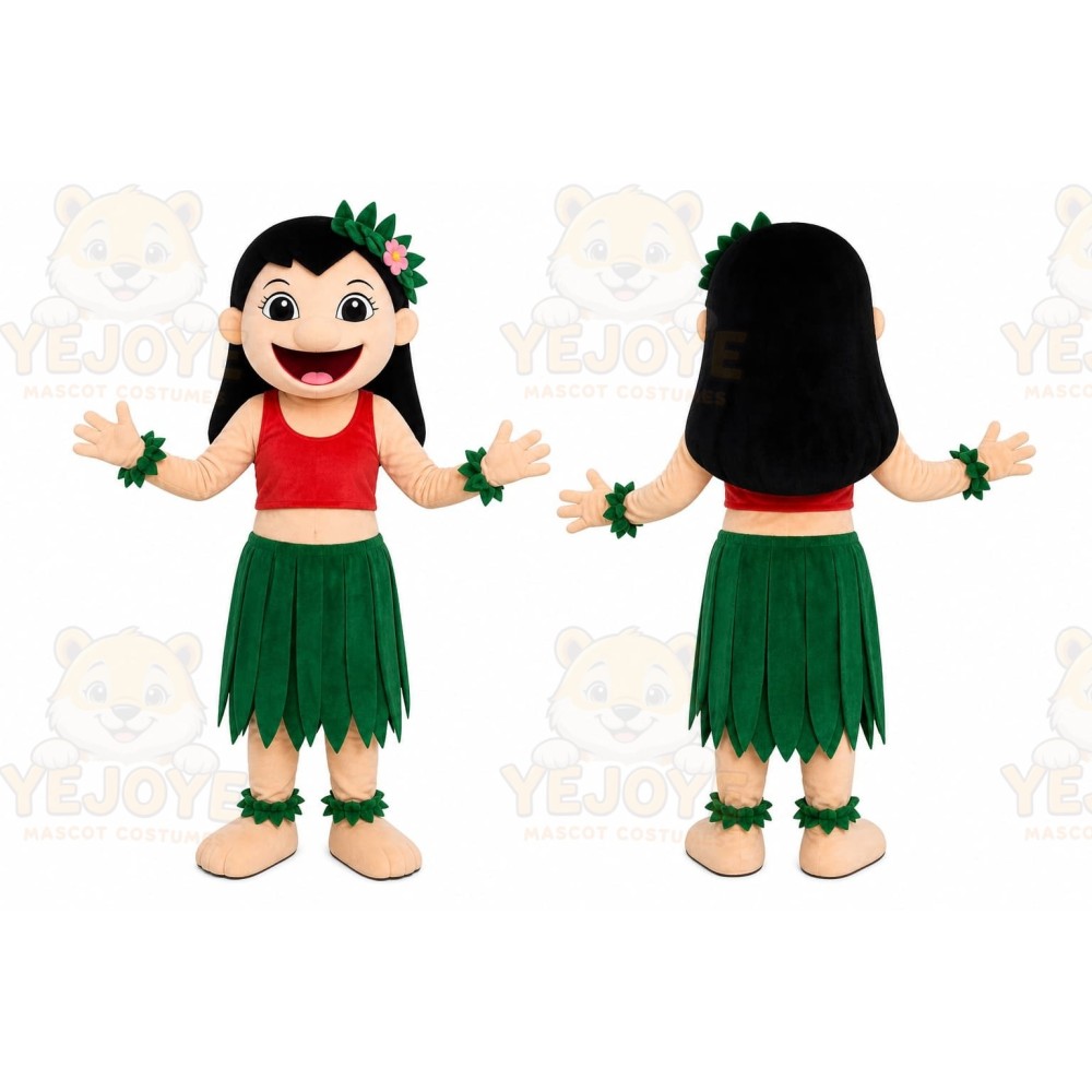 Hula Girl Mascot Costume