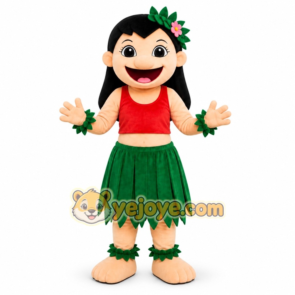 Hula Girl Mascot Costume Hula Girl Mascot Costume