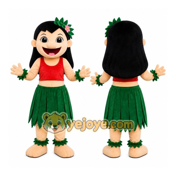 Hula Girl Mascot Costume