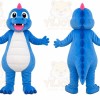Blue Dragon Mascot Costume