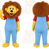 Lion Overalls Mascot Costume