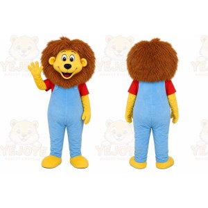 Lion Overalls Mascot Costume