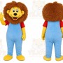 Lion Overalls Mascot Costume