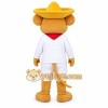 Yellow Cowboy Cat Mascot Costume
