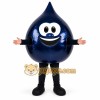 Black Oil Drop Mascot Costume Black Oil Drop Mascot Costume
