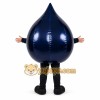 Black Oil Drop Mascot Costume Black Oil Drop Mascot Costume