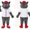 Gray Wildcat Mascot Costume