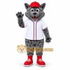 Gray Wildcat Mascot Costume Gray Wildcat Mascot Costume